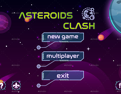 Game Assets for Asteroids Clash
