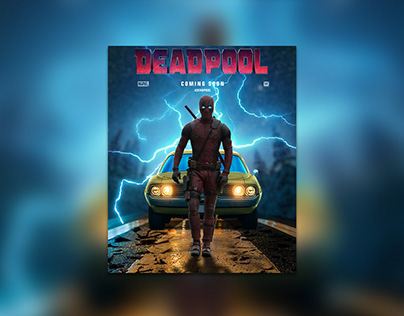 Deadpool Movie Poster Designing