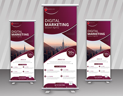 High Quality Roll-up Stand Banner Printing design