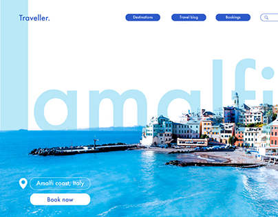 Travel Website homepage design