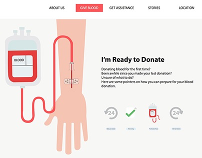 UI Design - Donate blood
