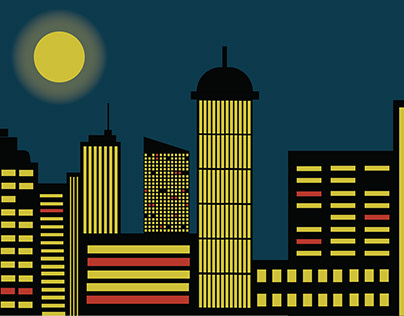 Night City landscape Illustration