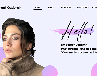 website of photographer and designer