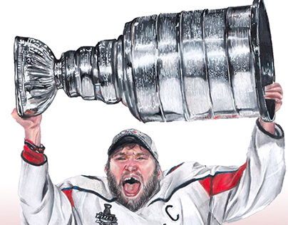 Washington Capitals Alex Ovechkin Stanley Cup Drawing