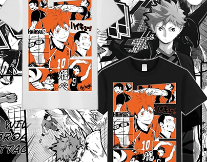 Anime Haikyu! website on Behance