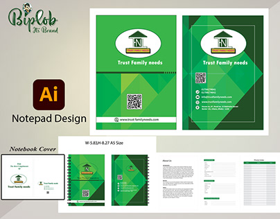 Notepad Design For Print CMYK