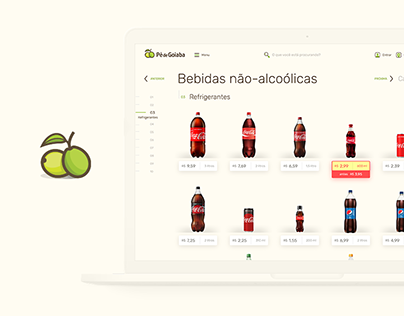 Pé de Goiaba - Um conceito de supermercado online.
