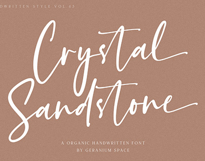 Crystal Sandstone - Handwritten Font