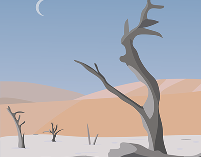 Desert. Vector Illustration