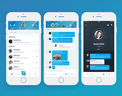 Skype - UI Redesign of Mobile App