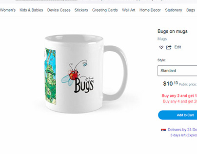 "Bugs on mugs"