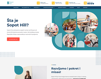 Sopot Hill - Private school website design