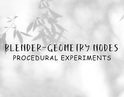 Geometry nodes - Blender