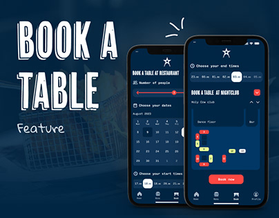Restaurant app | Booking feature