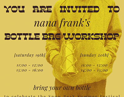 Nana Frank x Snow Peak Poster