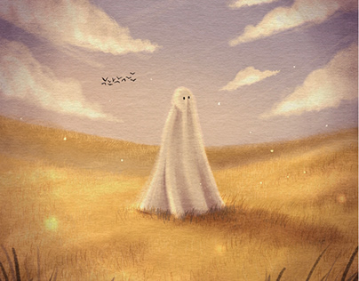 Digital Illustration, Ghost, October, Movies,