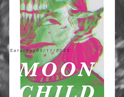 Moon Child- poster, illustration and design