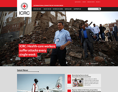 ICRC Landing page • WEB • UI