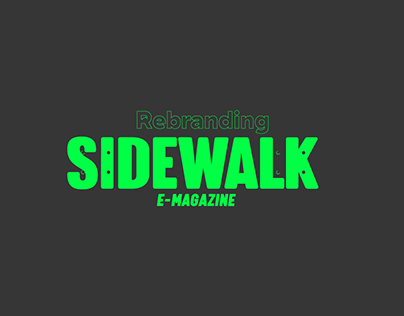 Sidewalk Magazine rebrand