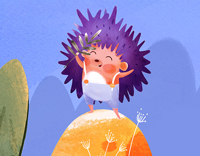 HOW THE HEDGEHOG FOUND HIS FRIENDS. Book illustration.