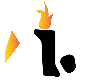 Candle & Flame (abstract design)