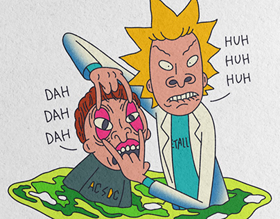 Rick and Morty X Beavis and Butthead
