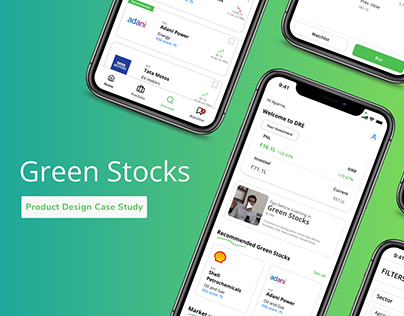 Investment App - Green stocks | Product Design