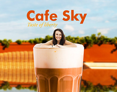 Cafe Sky Poster - Graphic Design