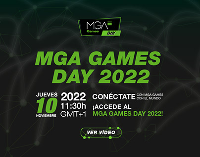 Piezas gráficas para el MGA Games Day 2022