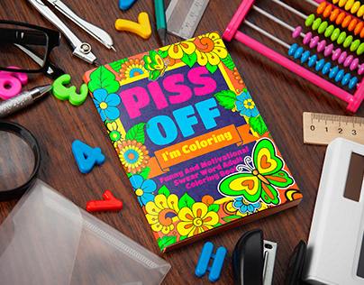 Swear Word Coloring Book Cover