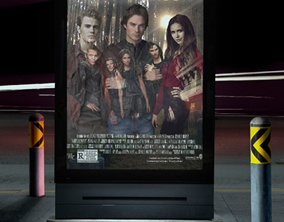 the vampire diaries poster 
using Adobe photoshop
