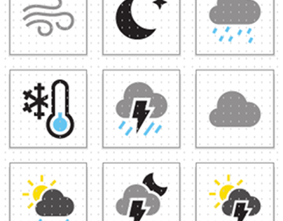Coloured Weather Icon Set [SVG]