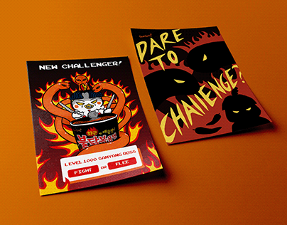 Samyang Spicy Noodle Challenge Posters