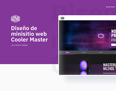 Cooler Master: minisitio web | UX UI