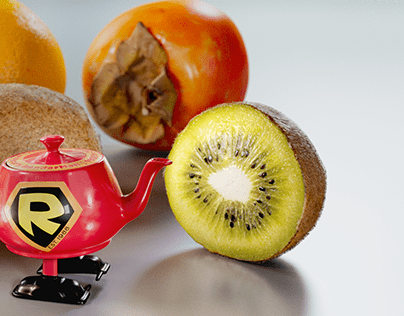 3d scanned fruits - rendered in Renderman for Houdini