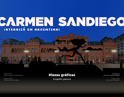 "Carmen Sandiego" Piezas gráficas | Graphic Pieces