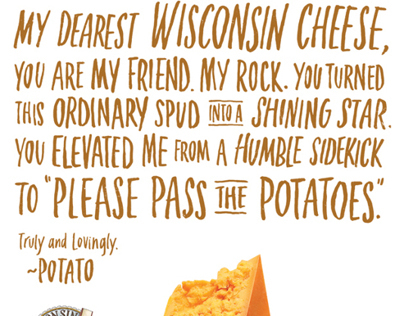 Wisconsin Cheese LOVE LETTERS Ad Campaign