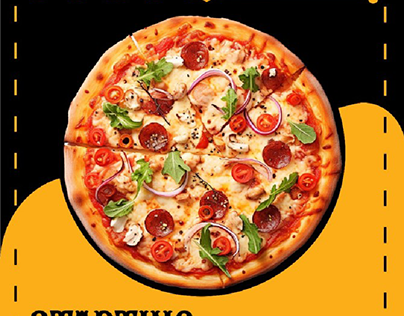 flyer design for pizza 🍕 shop