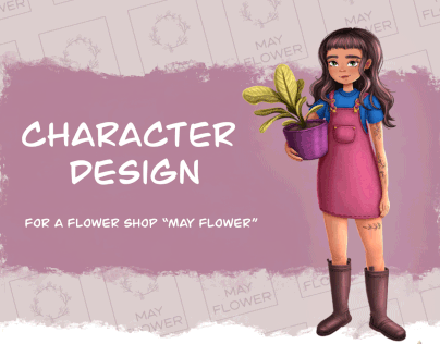 Character design for a flower shop