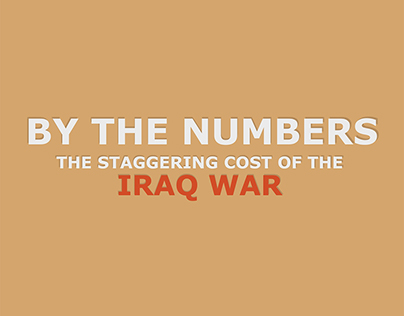 Motion Graphics-The Cost of the Iraq War