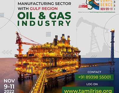 Oil and Gas industry Business card