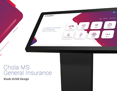UI/UX for Chola MS General Insurance Kiosk system