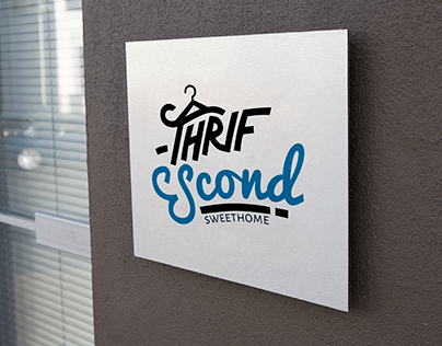 Thrif Scond Typography Logo