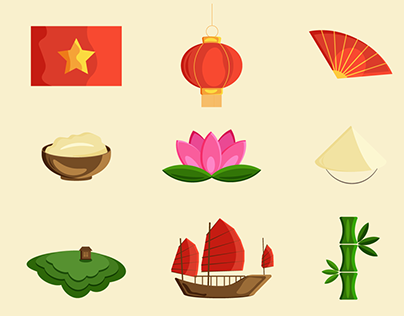 Vietnam icons