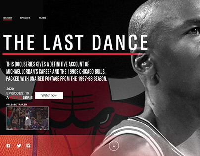 The Last Dance - Michael Jordan // Landing page