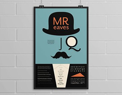 Mr Eaves Type Specimen Poster