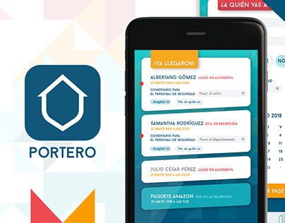 Portero logo and app