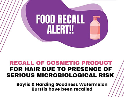 Recall of cosmetic product for hair