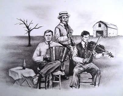 Novel Illustration - 3 Man Band