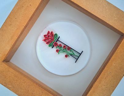 Pequena Letra I / Little Letter I ! - Quilling Art